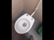 Preview 2 of A young chav guy pisses in a public toilet