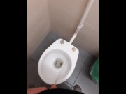 Preview 5 of A young chav guy pisses in a public toilet