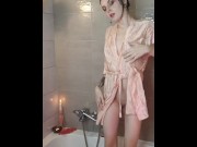 Preview 1 of CUTE ELF PLAYING WITH THE SHOWER 🥵 YOU KNOW WHERE THE FULL VIDEO IS 😏