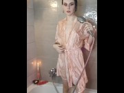 Preview 3 of CUTE ELF PLAYING WITH THE SHOWER 🥵 YOU KNOW WHERE THE FULL VIDEO IS 😏