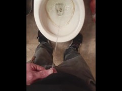 Pissing in the toilet enjoy ppl! ;) ;]