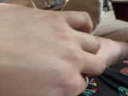 Preview 3 of Smelly socks cock milking cumshot