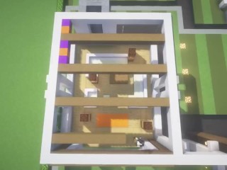Minecraft: Tutorial De Mansión Moderna + Interior | Construcción De Arquitectura