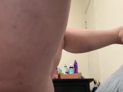White Girl Fucks Herself With Dildo