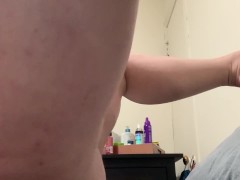 White Girl Fucks Herself With Dildo