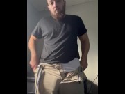 Preview 1 of Solo Male Fucking a Blowjob Simulator Fleshlight with Nice & Big/Girthy Cock Has INTENSE Orgasm