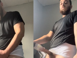 Solo Male Fucking a Blowjob Simulator Fleshlight with Nice & Big/Girthy Cock Has INTENSE Orgasm Video