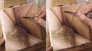 Бритая Киска Крупным Планом И Ножницы - JOI Of Painting Эпизод 116