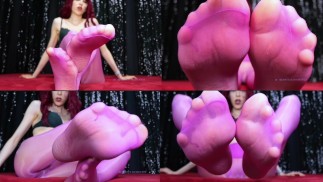 My shiny feet mesmerize you PREVIEW - femdom foot fetish mistress padrona goddess Rebecca Diamante