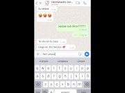 Preview 2 of Sexting Con Mi Hermanastra En WatshApp! -“Viene Despues De Follarse A Otra Y Le Limpio Las Corridas”