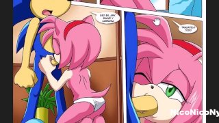 Hasta que porfin sonic se follo a una puta de grandes tetas - Saturday Night Fun Comic