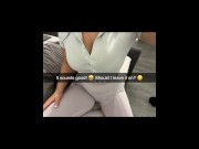 Preview 3 of 18 year old secretary cheats on her boyfriend with her boss on Snapchat (More on Fansly)