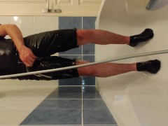 Desperate Piss In Black Jeans Shower And Shower - Screenshot 13 of 16 - Wet