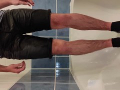 Desperate Piss In Black Jeans Shower And Shower - Screenshot 4 of 16 - Desperation Wetting