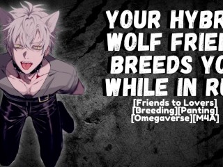 Je Hybride Wolf Vriend Fokt Je Terwijl Je in Sleur Zit