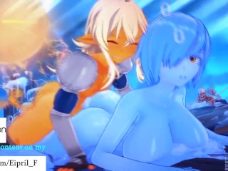 Hot Futa Furry Slime Girl and Shark - Best Slime Hentai Porn 4K 60 FPS