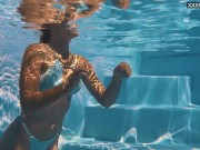 Preview 4 of Sofi Otis swimming sexually in the pool