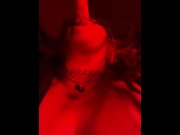 Preview 4 of Gaging and spitting on cock machine @ Snap Lilithvess_69