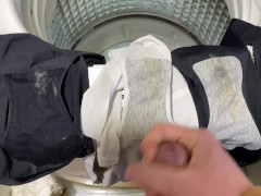 日本人の妻の汚い下着が夫の精液でいっぱい - Screenshot 2 of 16 - Huge Cumshot