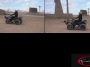 Preview 3 of Motorata, Cammellata e Scopata. Quanto mi eccita vederla in moto nel deserto del Sinai. Egitto  2024