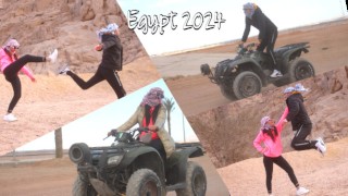In The Sinai Desert In Egypt In 2024 I Got Really Excited To See Her Riding A Motorcycle And Motorized Camel