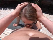 Preview 2 of Extreme Hot Outdoor Sex at the Pool!