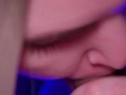 Blowjob close up Cum in mouth