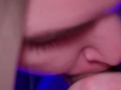 Blowjob close up Cum in mouth