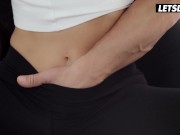 Preview 4 of Yoga Teacher Clea Gaultier Fucks Big Dick Client - WHITEBOXXX