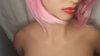 My first time fucking a SexDoll! 13 min with all hihlights! Hot Petite Brunette Sex Doll, anal!