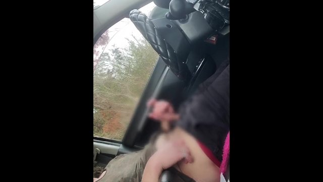 車内ゴム付きオナニー