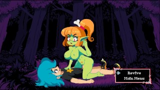 Flip Witch [Pixel HENTAI Game] Ep.6 Creampie FEMDOM dans la forêt !