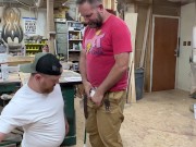 Preview 2 of Shop Assistant distracts foreman in workshop
