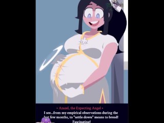 Azazel ( Helltaker ) Before After Pregnancy