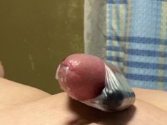 masturbation スマホ自撮りオナニー 超アップで撮影した無修正自慰!ちんこ先っちょから我慢汁漏れまくりで大量ザーメン射精する変態イケメン - Screenshot 16 of 16 - Masturbation