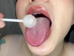 【サンプル】舌見せつけ唾液遊び - Screenshot 10 of 16 - Long Tongue