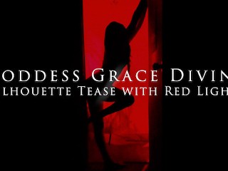 Silhouette Tease with Red Light - Goddess Grace Divine