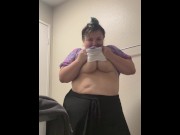 Preview 4 of BBW GOTH GIRL Sexting and Stripping For my Boyfriend