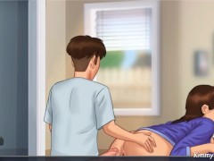 Summertime Saga Sex Scene - step-mom Backshot on the kitchen counter