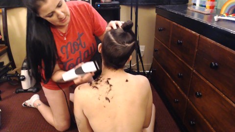 Milf Shaving Her Girlfriends Head