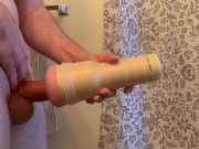 Preview 5 of Huge cum explosion from fleshlight edging