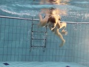 Preview 4 of See a beautiful Russian teen Nastya underwater
