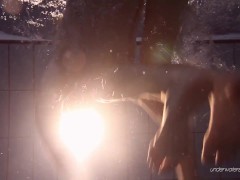 See a beautiful Russian teen Nastya underwater