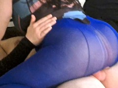 Overwatch D.Va, big booty rides hard dick through nylons.
