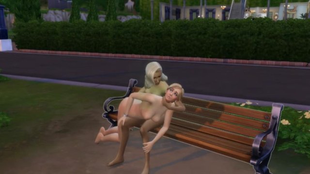 lesbian sims have sex in public