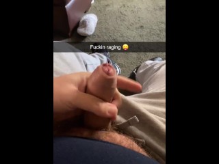 I sent out a Horny Cock Throbbing Video on my Snapchat