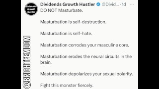 Niet masturberen - Tweet dramatische lezing door BrightFemdom