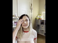 Slutty gym girl teases you