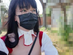 HA36Miko inserts dildo into her anal, squirt and ejaculate outdoors! - Screenshot 1 of 16 - Outdoor
