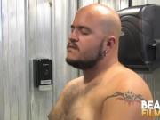 Preview 2 of BEARFILMS Pierced Bear Nate Wolf Rides Hairy Tony Banks BBC